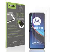dipos FLEX 2x Protector de Pantalla mate compatible con Motorola Razr 40 Ultra, Anti-reflectante, 100% de cobertura de Pantalla, compatible con huellas dactilares