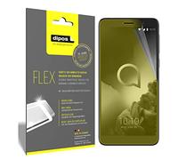 dipos FLEX 3x Protector de Pantalla claro para Alcatel 1C (2019) | Transparente, cobertura 100%, Full Cover, autorreparable, sin burbujas, compatible con huellas dactilares, autoadhesivo