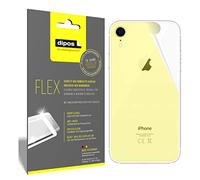 dipos FLEX 3x Protector de Pantalla claro para Apple iPhone XR Rückseite | Transparente, cobertura 100%, Full Cover, autorreparable, sin burbujas, compatible con huellas dactilares, autoadhesivo