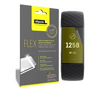 dipos FLEX 3x Protector de Pantalla claro para Fitbit Charge 3 | Transparente, cobertura 100%, Full Cover, autorreparable, sin burbujas, compatible con huellas dactilares, autoadhesivo
