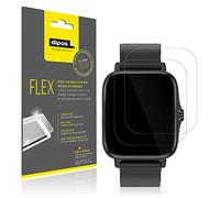 dipos FLEX 3x Protector de Pantalla claro para Kaseemi 1,7 Zoll Smartwatch