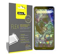 dipos FLEX 3x Protector de Pantalla claro para Nokia 5.1 Plus | Transparente, cobertura 100%, Full Cover, autorreparable, sin burbujas, compatible con huellas dactilares, autoadhesivo