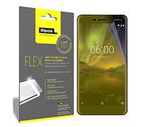 dipos FLEX 3x Protector de Pantalla claro para Nokia 6 (2018) | Transparente, cobertura 100%, Full Cover, autorreparable, sin burbujas, compatible con huellas dactilares, autoadhesivo