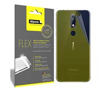 dipos FLEX 3x Protector de Pantalla claro para Nokia 7.1 Rückseite | Transparente, cobertura 100%, Full Cover, autorreparable, sin burbujas, compatible con huellas dactilares, autoadhesivo