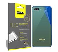 dipos FLEX 3x Protector de Pantalla claro para Oppo Realme C1 Rückseite | Transparente, cobertura 100%, Full Cover, autorreparable, sin burbujas, compatible con huellas dactilares, autoadhesivo