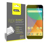 dipos FLEX 3x Protector de Pantalla claro para Xiaomi Mi A1 | Transparente, cobertura 100%, Full Cover, autorreparable, sin burbujas, compatible con huellas dactilares, autoadhesivo