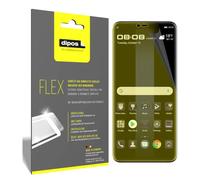 dipos FLEX 3x Protectores claro para Huawei Porsche Design Mate 20 RS | Transparente, cobertura 100%, Full Cover, autorreparable, sin burbujas, compatible con huellas dactilares, autoadhesivo