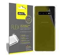 dipos FLEX 3x Protectores claro para Samsung Galaxy S10 Plus Trasera | Transparente, cobertura 100%, Full Cover, autorreparable, sin burbujas, compatible con huellas dactilares, autoadhesivo