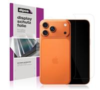 dipos I 2+2x Protector de pantalla compatible con Apple iPhone 17 Pro mit Kameraschutz pelicula protectora claro