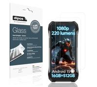 dipos I 2x Protector de Pantalla compatible con 8849 Tank X Vidrio Flexible Cristal Proteccion 9H