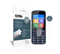 dipos I 2X Protector de Pantalla Compatible con BEA-fon SL820 Vidrio Flexible Cristal Proteccion 9H