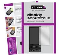 dipos I 2X Protector de Pantalla Compatible con Blackberry Key 2 pelicula Protectora Claro