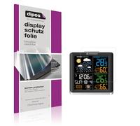 dipos I 2x Protector de pantalla compatible con Bresser ClimaTemp Digital pelicula protectora claro