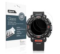 dipos I 2x Protector de Pantalla compatible con Casio Pro Trek PRG-340 Vidrio Flexible Cristal Proteccion 9H