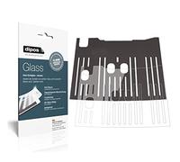 dipos I 2X Protector de Pantalla Compatible con De Longhi Dinamica 350.55 Bandeja de Goteo Vidrio Flexible Cristal Proteccion 9H