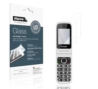 dipos I 2x Protector de Pantalla compatible con Funker C250 Comfort Power 4G Vidrio Flexible Cristal Proteccion 9H