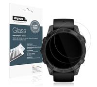 dipos I 2x Protector de Pantalla compatible con Garmin Epix Pro 47mm Vidrio Flexible Cristal Proteccion 9H