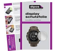 dipos I 2X Protector de Pantalla Compatible con Garmin Instinct Tactical Edition pelicula Protectora Claro