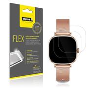 dipos I 2x Protector de Pantalla compatible con KSIX Iria Smartwatch 1.7 Zoll - cobertura 100% para pantalla I 3D Full Cover láminas protectoras