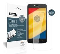 dipos I 2X Protector de Pantalla Compatible con Lenovo Moto C Plus Vidrio Flexible Cristal Proteccion 9H