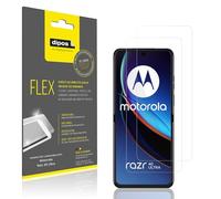 dipos I 2x Protector de Pantalla compatible con Motorola Razr 40 Ultra - cobertura 100% para pantalla I 3D Full Cover láminas protectoras
