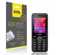 dipos I 2x Protector de Pantalla compatible con Nomi i2412 - cobertura 100% para pantalla I 3D Full Cover láminas protectoras