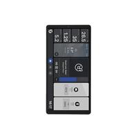 dipos I 2x Protector de pantalla compatible con Shelly Wall Display X2i pelicula protectora claro