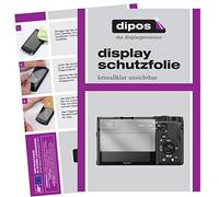 dipos I 2X Protector de Pantalla Compatible con Sony Alpha 6100 pelicula Protectora Claro