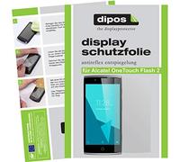 dipos I 2X Protector de Pantalla Mate Compatible con Alcatel Onetouch Flash 2 pelicula Protectora