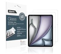 dipos I 2x Protector de Pantalla mate compatible con Apple iPad Air 13 pulgada M2 2024 Vidrio Flexible Cristal Proteccion 9H