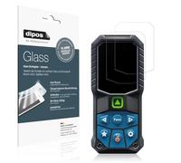 dipos I 2x Protector de Pantalla mate compatible con Bosch Professional Laser GLM 50-27 Vidrio Flexible Cristal Proteccion 9H