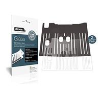 dipos I 2X Protector de Pantalla Mate Compatible con De Longhi Dinamica Plus ECAM 370.95 S Bandeja de Goteo Vidrio Flexible Cristal Proteccion 9H