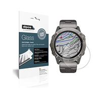 dipos I 2X Protector de Pantalla Mate Compatible con Garmin Fenix 6X Solar Vidrio Flexible Cristal Proteccion 9H
