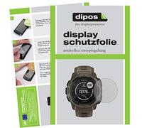 dipos I 2X Protector de Pantalla Mate Compatible con Garmin Instinct Tactical Edition pelicula Protectora