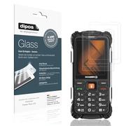 dipos I 2x Protector de Pantalla mate compatible con Hammer Power Plus LTE Vidrio Flexible Cristal Proteccion 9H