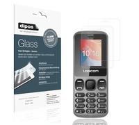 dipos I 2x Protector de Pantalla mate compatible con Logicom Posh 186 Vidrio Flexible Cristal Proteccion 9H