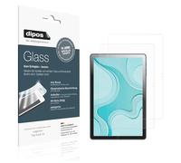 dipos I 2x Protector de Pantalla mate compatible con Logicom Tab Fold 10 Vidrio Flexible Cristal Proteccion 9H