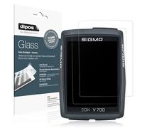 dipos I 2x Protector de Pantalla mate compatible con SIgma Eox View 700 Vidrio Flexible Cristal Proteccion 9H