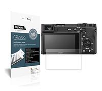 dipos I 2X Protector de Pantalla Mate Compatible con Sony Alpha 6100 Vidrio Flexible Cristal Proteccion 9H
