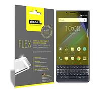 dipos I 3X Protector de Pantalla Compatible con Blackberry Key 2 LE - Cobertura 100% Compatible con Pantalla - láminas Protectoras