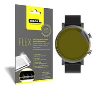 dipos I 3X Protector de Pantalla Compatible con TicWatch E3 Smartwatch - Cobertura 100% para Pantalla I 3D Full Cover láminas Protectoras
