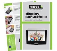 dipos I 3X Protector de Pantalla Mate Compatible con DBPower 9,5 Pulgada Tragbarer DVD-Player pelicula Protectora
