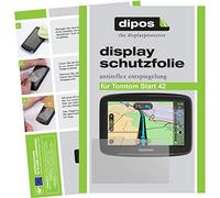 dipos I 3X Protector de Pantalla Mate Compatible con Tomtom Start 42 pelicula Protectora