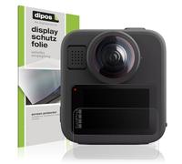 dipos I 4x Protector de pantalla mate compatible con GoPro Max 2 pelicula protectora