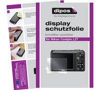 dipos I 6X Protector de Pantalla Compatible con Nikon Coolpix L 27 pelicula Protectora Claro