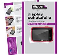 dipos I 6X Protector de Pantalla Compatible con Nikon Coolpix S 01 pelicula Protectora Claro
