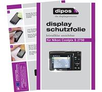 dipos I 6X Protector de Pantalla Compatible con Nikon Coolpix S 2750 pelicula Protectora Claro