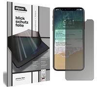 dipos I Protección de la Vista Compatible con Apple iPhone X Protector de Pantalla Privacy