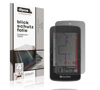 dipos I Protección de la vista compatible con Bryton Rider S800 Protector de Pantalla Privacy