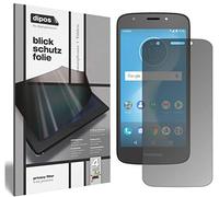 dipos I Protección de la Vista Compatible con Motorola Moto E5 Play SD427 Protector de Pantalla Privacy